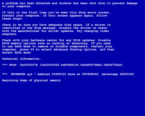 Real Blue Screen